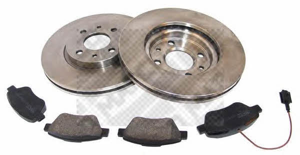 Mapco 47012 Front ventilated brake discs with pads, set 47012: Buy near me in Poland at 2407.PL - Good price!