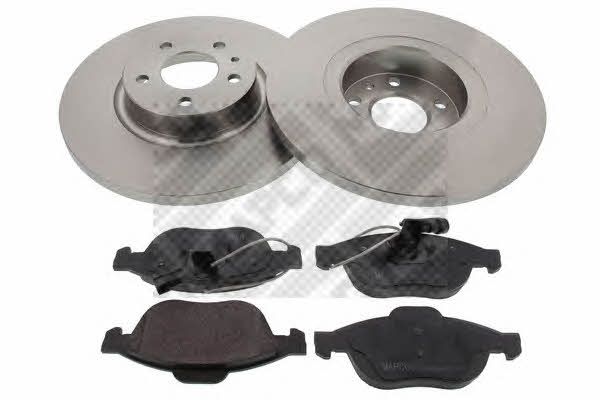 Mapco 47015 Brake discs with pads, set 47015: Buy near me in Poland at 2407.PL - Good price!