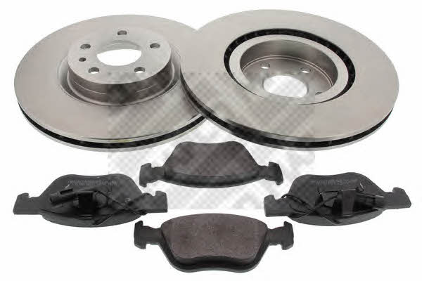 Mapco 47016 Front ventilated brake discs with pads, set 47016: Buy near me in Poland at 2407.PL - Good price!