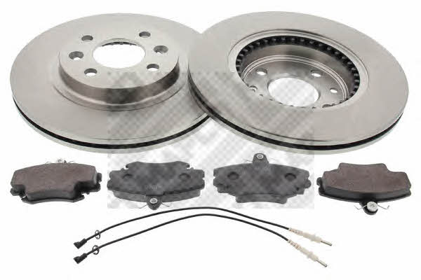 Mapco 47159 Front ventilated brake discs with pads, set 47159: Buy near me in Poland at 2407.PL - Good price!