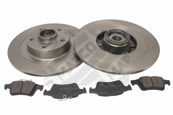  47170 Brake discs with pads rear non-ventilated, set 47170: Buy near me in Poland at 2407.PL - Good price!