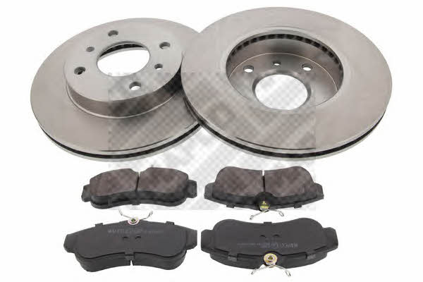 Mapco 47503 Front ventilated brake discs with pads, set 47503: Buy near me in Poland at 2407.PL - Good price!