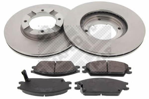 Mapco 47506 Front ventilated brake discs with pads, set 47506: Buy near me in Poland at 2407.PL - Good price!