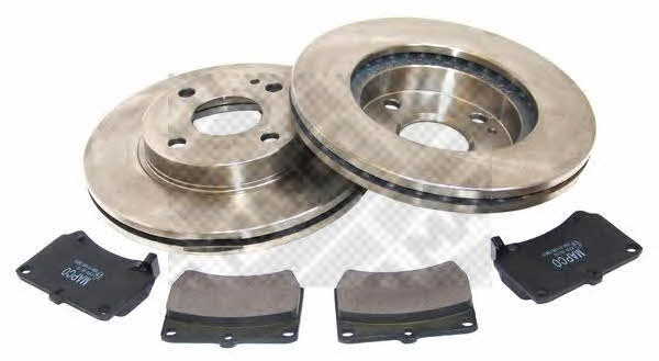 Mapco 47510 Front ventilated brake discs with pads, set 47510: Buy near me in Poland at 2407.PL - Good price!