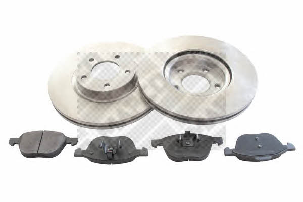 Mapco 47517 Front ventilated brake discs with pads, set 47517: Buy near me in Poland at 2407.PL - Good price!