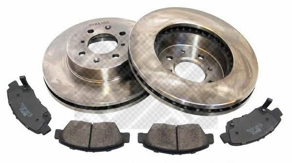 Mapco 47520 Front ventilated brake discs with pads, set 47520: Buy near me at 2407.PL in Poland at an Affordable price!