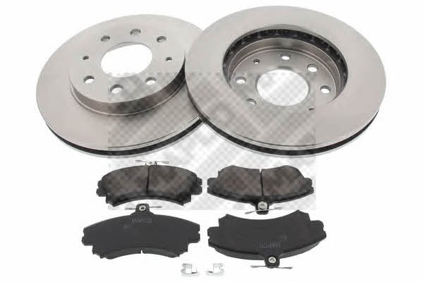 Mapco 47530 Front ventilated brake discs with pads, set 47530: Buy near me in Poland at 2407.PL - Good price!