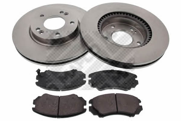  47553 Front ventilated brake discs with pads, set 47553: Buy near me in Poland at 2407.PL - Good price!