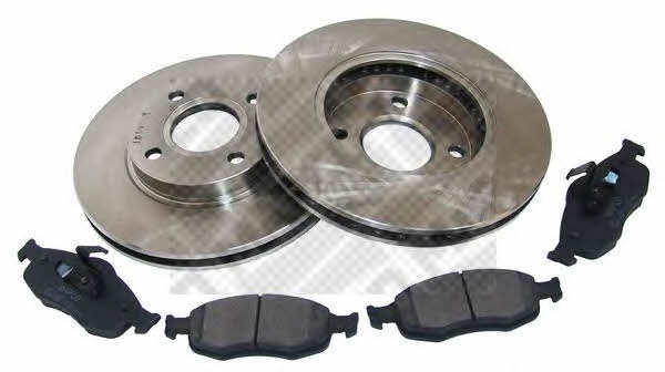 Mapco 47657 Front ventilated brake discs with pads, set 47657: Buy near me in Poland at 2407.PL - Good price!