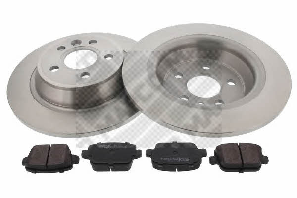  47662 Brake discs with pads rear non-ventilated, set 47662: Buy near me in Poland at 2407.PL - Good price!