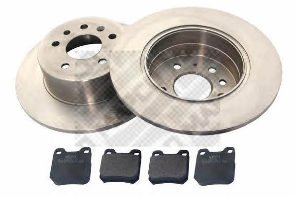  47677 Brake discs with pads rear non-ventilated, set 47677: Buy near me in Poland at 2407.PL - Good price!