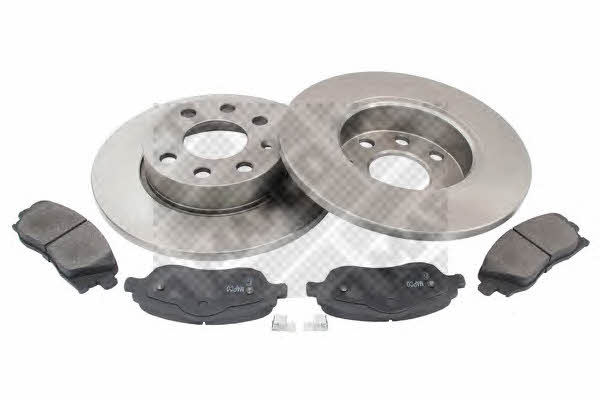  47684 Brake discs with pads front non-ventilated, set 47684: Buy near me in Poland at 2407.PL - Good price!