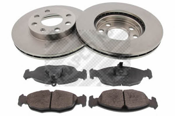 Mapco 47752 Front ventilated brake discs with pads, set 47752: Buy near me in Poland at 2407.PL - Good price!