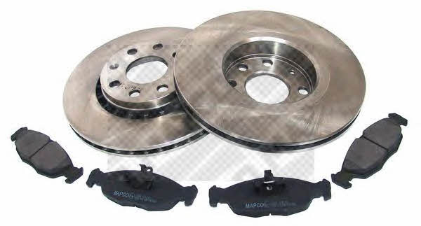 Mapco 47758 Front ventilated brake discs with pads, set 47758: Buy near me in Poland at 2407.PL - Good price!