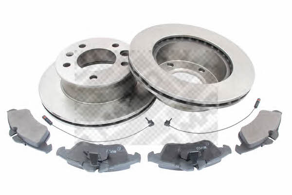 Mapco 47809 Front ventilated brake discs with pads, set 47809: Buy near me in Poland at 2407.PL - Good price!