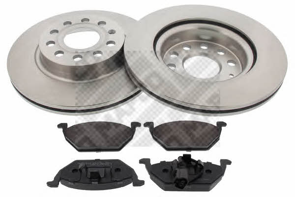 Mapco 47832 Front ventilated brake discs with pads, set 47832: Buy near me in Poland at 2407.PL - Good price!