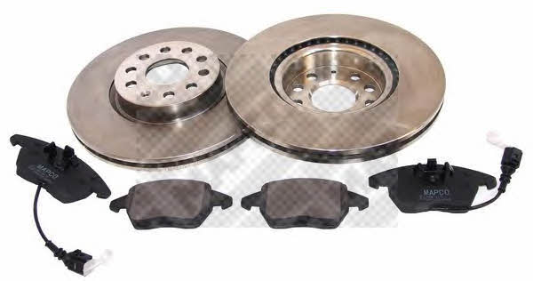 Mapco 47833 Front ventilated brake discs with pads, set 47833: Buy near me in Poland at 2407.PL - Good price!