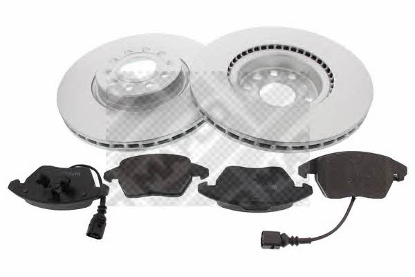 Mapco 47833HPS Front ventilated brake discs with pads, set 47833HPS: Buy near me at 2407.PL in Poland at an Affordable price!