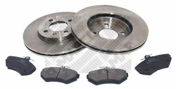 Mapco 47852 Front ventilated brake discs with pads, set 47852: Buy near me in Poland at 2407.PL - Good price!