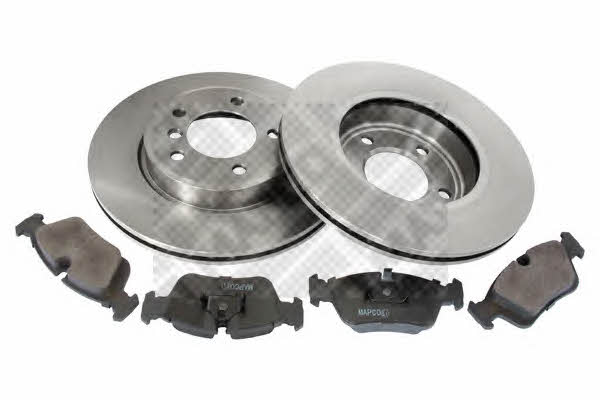Mapco 47872 Front ventilated brake discs with pads, set 47872: Buy near me in Poland at 2407.PL - Good price!