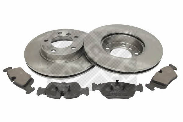 Mapco 47881 Front ventilated brake discs with pads, set 47881: Buy near me in Poland at 2407.PL - Good price!