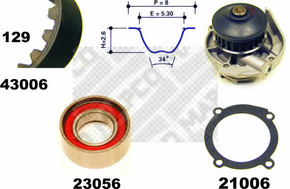  41006 TIMING BELT KIT WITH WATER PUMP 41006: Buy near me in Poland at 2407.PL - Good price!