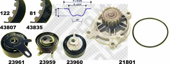 Mapco 41819 Steuerungseinrichtungsriemen, Satz mit Wasserpumpe 41819: Kaufen Sie zu einem guten Preis in Polen bei 2407.PL!