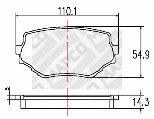 Mapco 6763 Brake Pad Set, disc brake 6763: Buy near me at 2407.PL in Poland at an Affordable price!