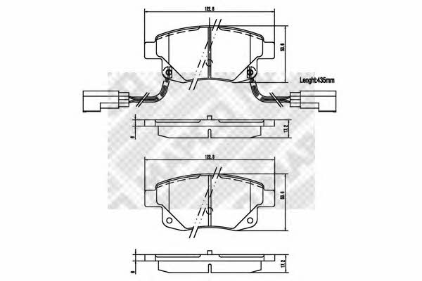 Mapco 6857 Тормозные колодки дисковые, комплект 6857: Отличная цена - Купить в Польше на 2407.PL!