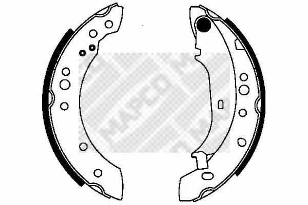 Mapco 8865 Brake shoe set 8865: Buy near me in Poland at 2407.PL - Good price!