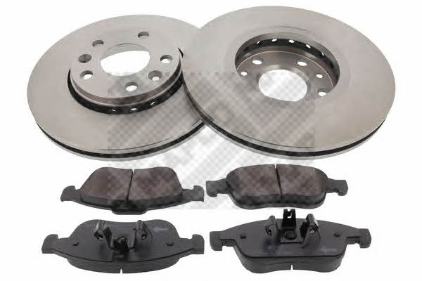 Mapco 47177 Front ventilated brake discs with pads, set 47177: Buy near me in Poland at 2407.PL - Good price!