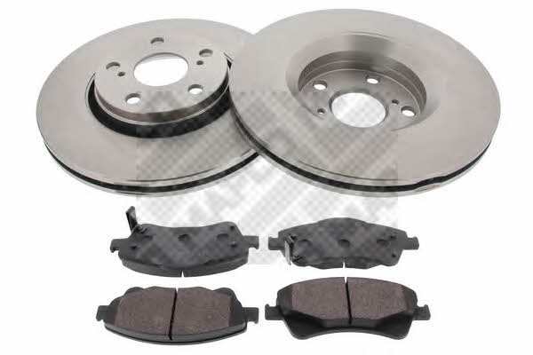 Mapco 47508 Front ventilated brake discs with pads, set 47508: Buy near me in Poland at 2407.PL - Good price!