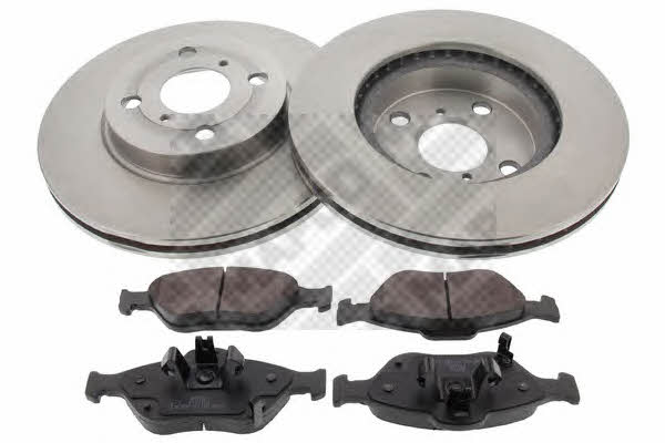 Mapco 47547 Front ventilated brake discs with pads, set 47547: Buy near me in Poland at 2407.PL - Good price!