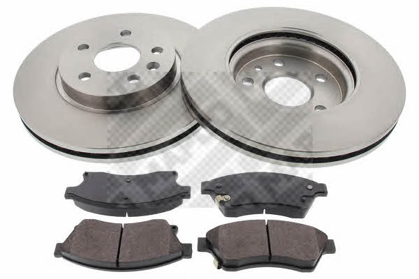 Mapco 47844 Front ventilated brake discs with pads, set 47844: Buy near me in Poland at 2407.PL - Good price!