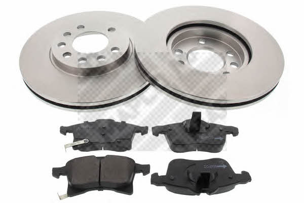 Mapco 47912 Front ventilated brake discs with pads, set 47912: Buy near me in Poland at 2407.PL - Good price!