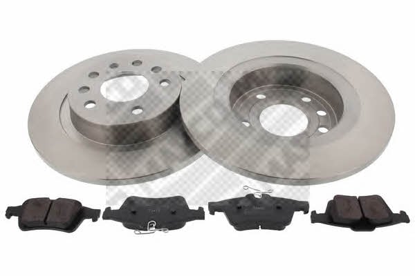  47705 Brake discs with pads rear non-ventilated, set 47705: Buy near me in Poland at 2407.PL - Good price!