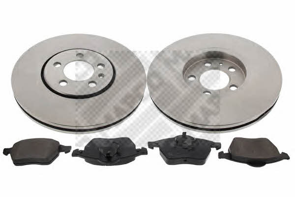 Mapco 47836 Front ventilated brake discs with pads, set 47836: Buy near me in Poland at 2407.PL - Good price!