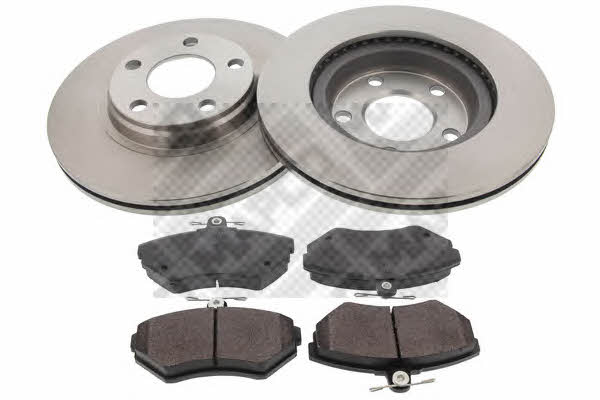 Mapco 47923 Front ventilated brake discs with pads, set 47923: Buy near me in Poland at 2407.PL - Good price!