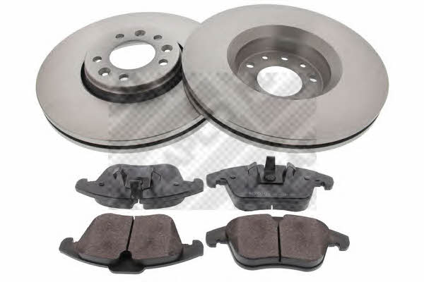 Mapco 47362 Front ventilated brake discs with pads, set 47362: Buy near me in Poland at 2407.PL - Good price!