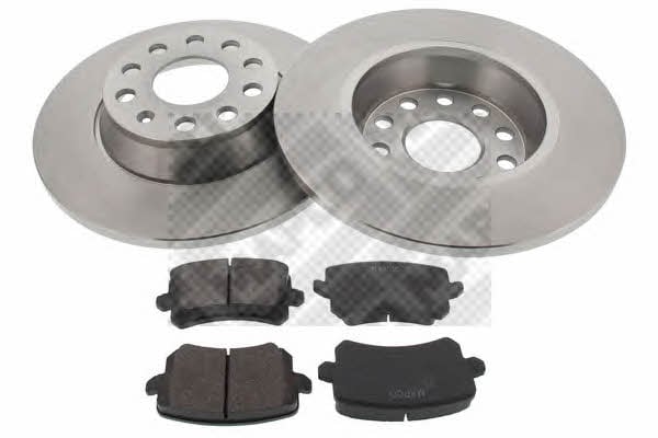  47906 Brake discs with pads rear non-ventilated, set 47906: Buy near me in Poland at 2407.PL - Good price!