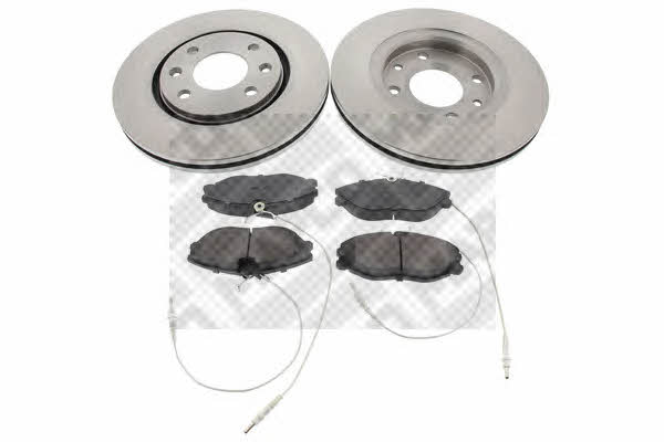 Mapco 47353 Front ventilated brake discs with pads, set 47353: Buy near me in Poland at 2407.PL - Good price!