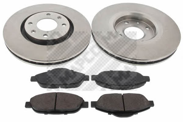 Mapco 47431 Front ventilated brake discs with pads, set 47431: Buy near me in Poland at 2407.PL - Good price!