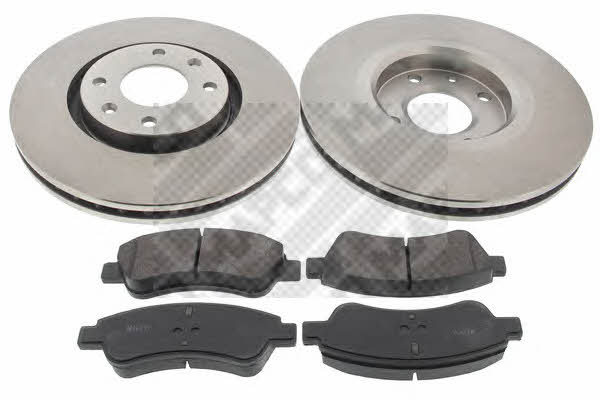 Mapco 47458 Front ventilated brake discs with pads, set 47458: Buy near me in Poland at 2407.PL - Good price!