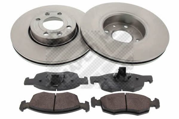 Mapco 47460 Front ventilated brake discs with pads, set 47460: Buy near me in Poland at 2407.PL - Good price!