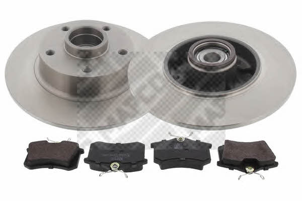  47459 Brake discs with pads rear non-ventilated, set 47459: Buy near me in Poland at 2407.PL - Good price!