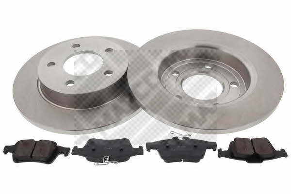  47516 Brake discs with pads rear non-ventilated, set 47516: Buy near me in Poland at 2407.PL - Good price!