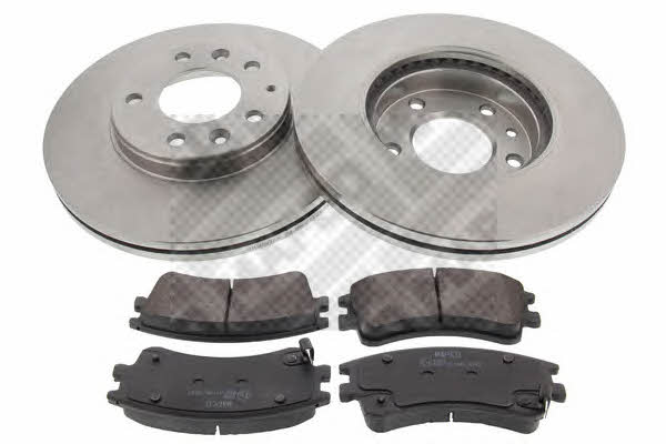 Mapco 47556 Front ventilated brake discs with pads, set 47556: Buy near me at 2407.PL in Poland at an Affordable price!