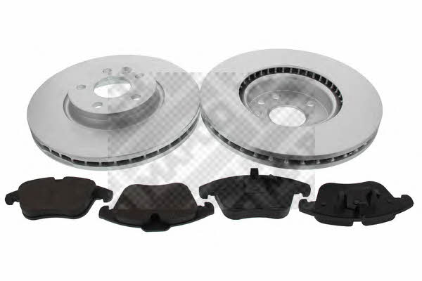 Mapco 47661HPS Front ventilated brake discs with pads, set 47661HPS: Buy near me in Poland at 2407.PL - Good price!