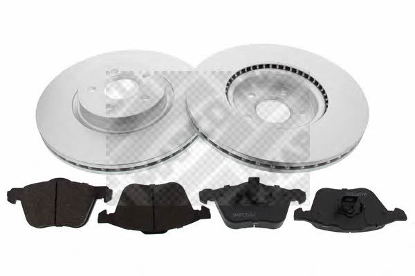 Mapco 47827HPS Front ventilated brake discs with pads, set 47827HPS: Buy near me in Poland at 2407.PL - Good price!