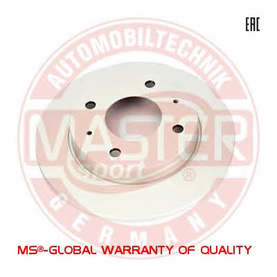 Master-sport 24-0110-0304-1-SET-MS Rear brake disc, non-ventilated 24011003041SETMS: Buy near me in Poland at 2407.PL - Good price!